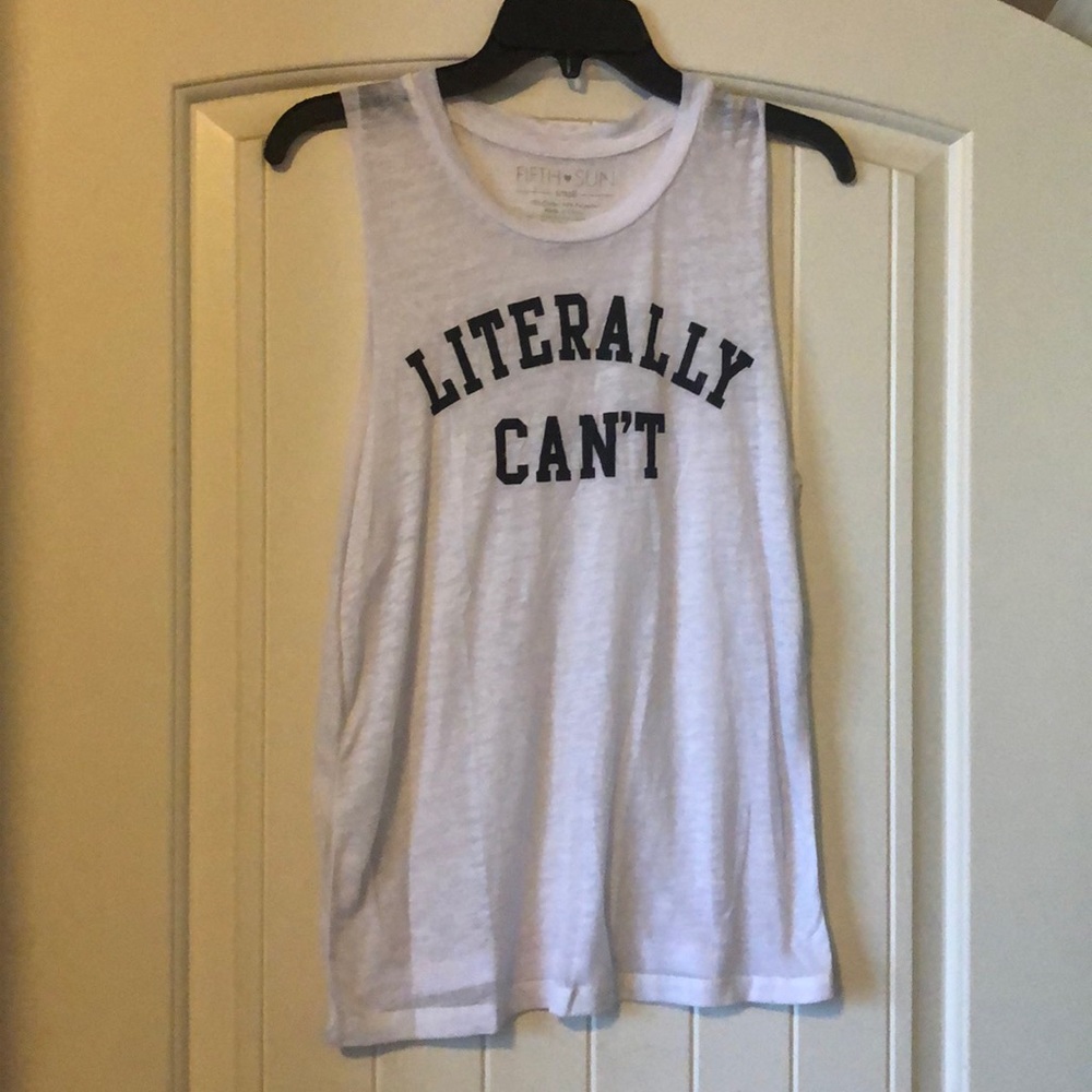 Literally Can’t Tank Top small